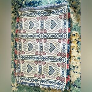 ❤️Vintage Woven Placemat Table Mat Rug Heart Lots 
Lots 5 pieces